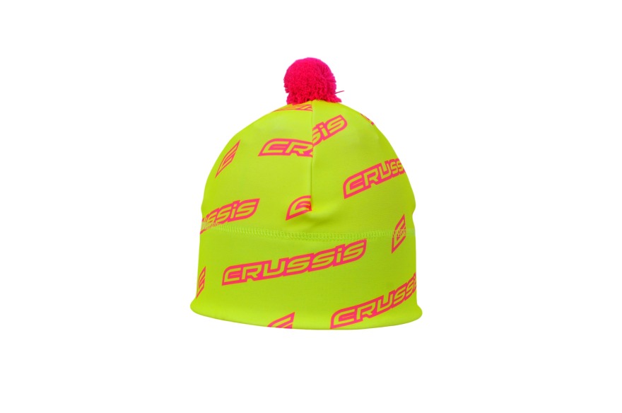 iapka CRUSSIS s brmbolcom lt fluo / ruov fluo logo