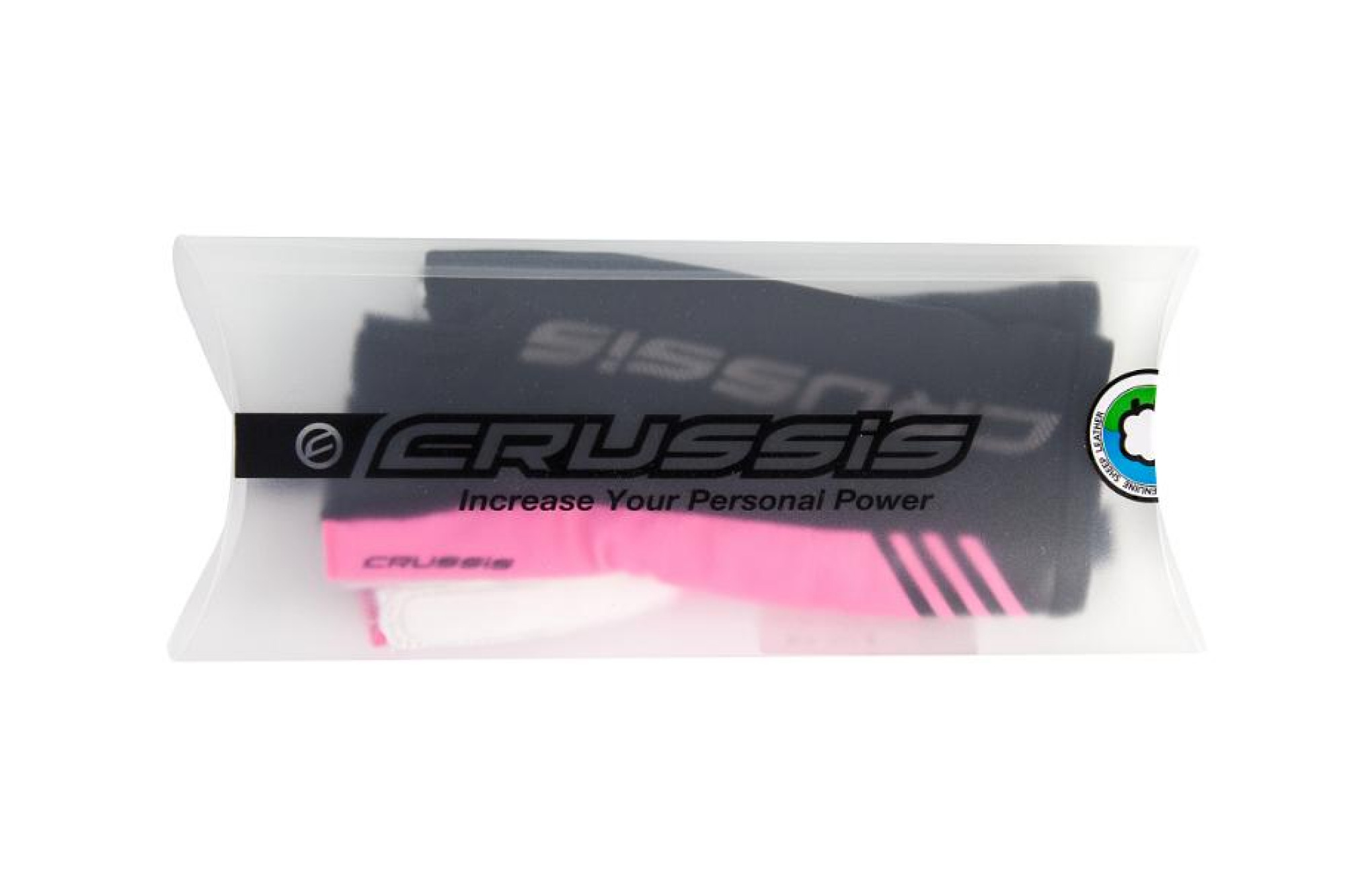 CRUSSIS cyklo rukavice ern/rov fluo