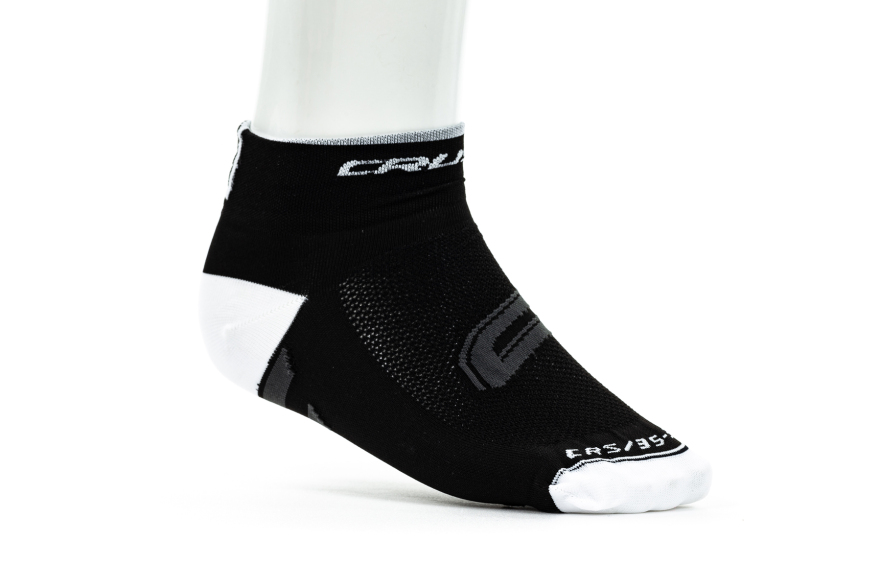 Cyklistické ponožky CRUSSIS, čierno / biele